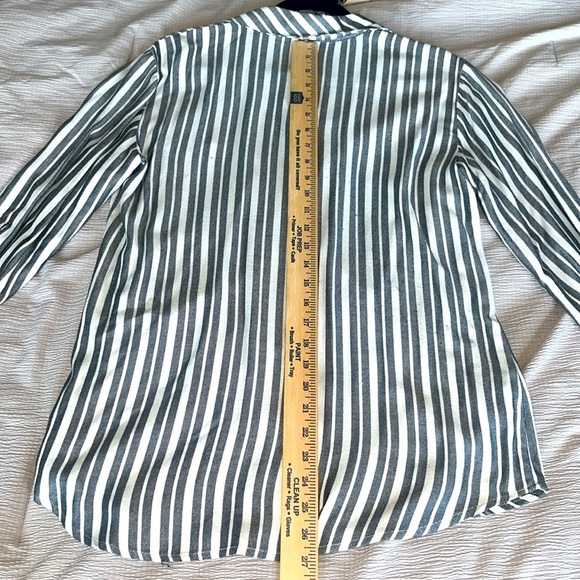 Sanctuary Womens Tomboy Shirt Gray Striped - Picture 7 of 7